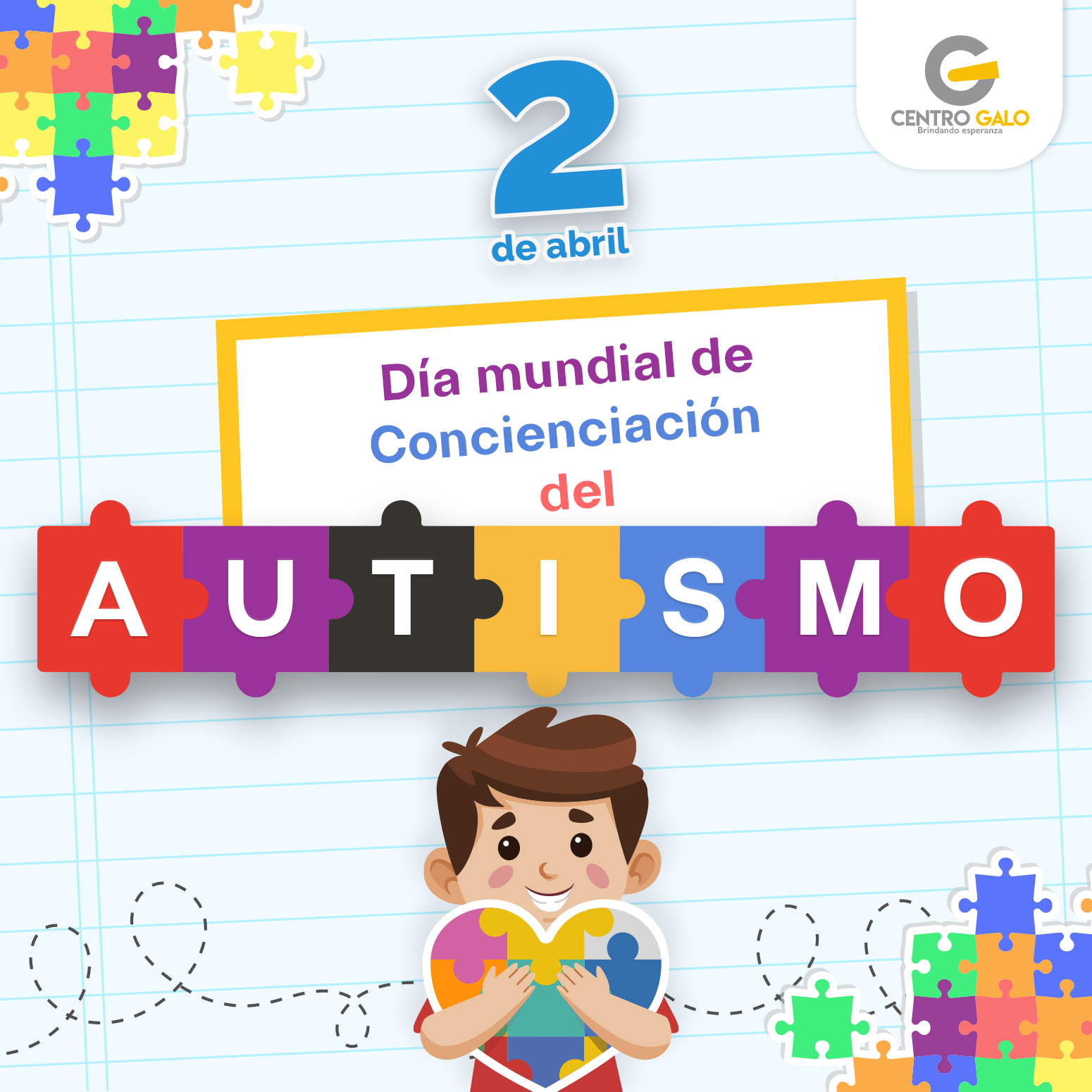 Día Mundial de Concienciación del Autismo Centro Galo