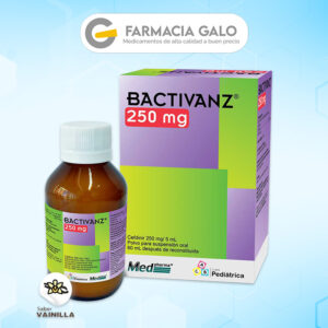 Bactivanz 250 - cefdinir 350mg en farmacia galo Guatemala